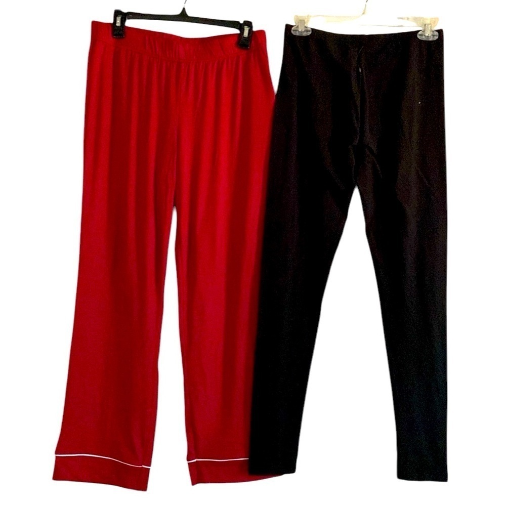 NWOT Rae Dunn & Felina Women’s Red Pajama Bottoms Size M ⏰ Bundle of Two for $20